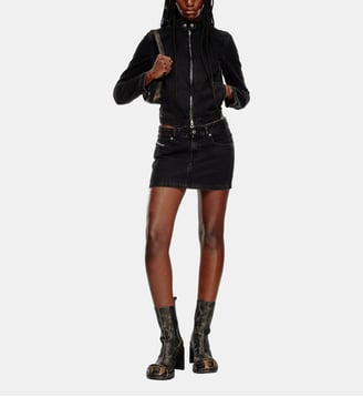 Veste moto en denim Diesel