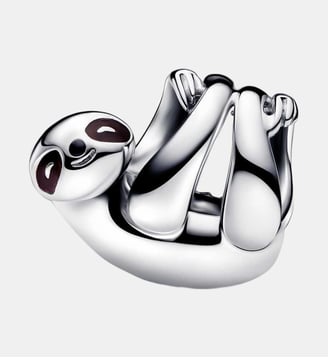Charm Paresseux Suspendu - Pandora - Argenté