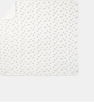 Plaid -  coton imprimé ourson festonné - Tartine Et Chocolat - Gris