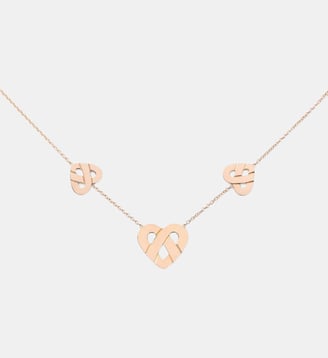 Collier Cœur Entrelacé - Poiray - Or rose