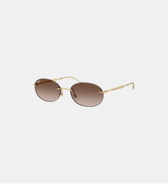 Lunettes de soleil Ovale RB3767 - Ray Ban - Doré brillant