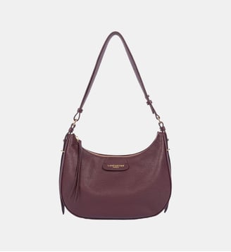 Sac hobo Dune en cuir - Lancaster - Bordeaux foncé