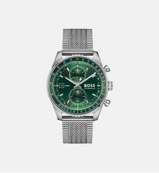 Montre Skytraveller Vert 1514347 - BOSS - Argenté