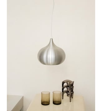 Suspension goutte en aluminium Sonia N°221- Produit chiné - Debongout - Gris métal