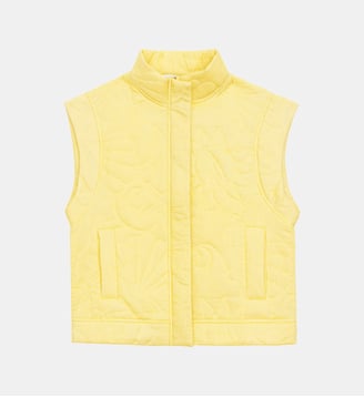 Veste col montant  imprimé graphique NALINGA - La Petite Etoile - Jaune