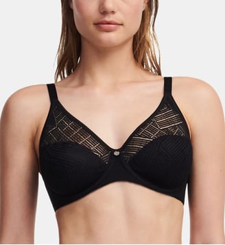 Soutien-gorge moulé emboîtant maille douce - Chantelle - Noir