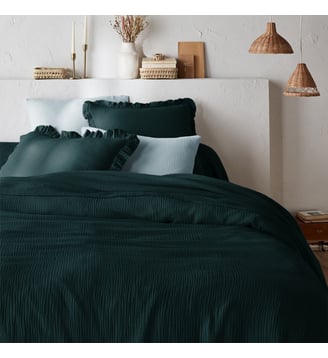 Housse de couette unie en gaze de coton La Redoute Interieurs