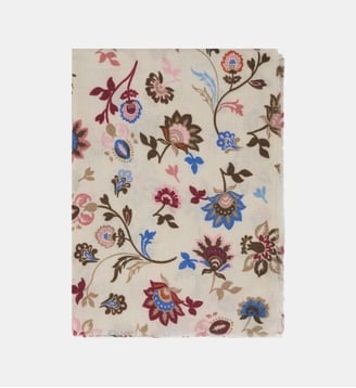 Écharpe ilaura - Motif floral - Caroll - Sable