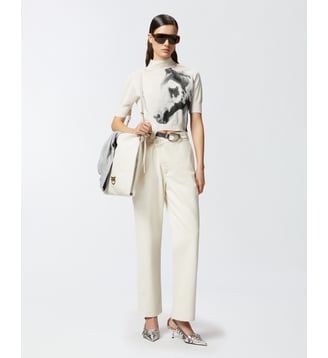 Pantalon croisé ceinturé reimagine pinko x patrick mcdowell - Pinko - Beige