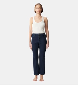 Jean droit court POWER STRETCH JANIS - Ikks - Bleu nuit
