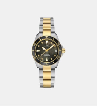 Montre automatique Ds action Nacre noire C0320072212600 - Certina - Argenté