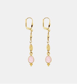 Boucle d'oreille THALIA - Nilaï - Rose