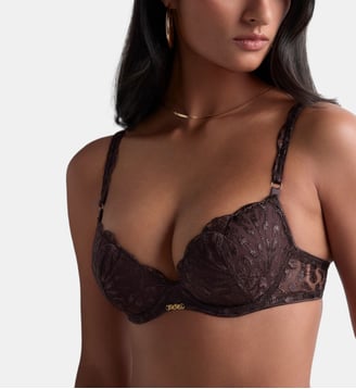 Soutien-gorge Push up coques - Aubade - Marron