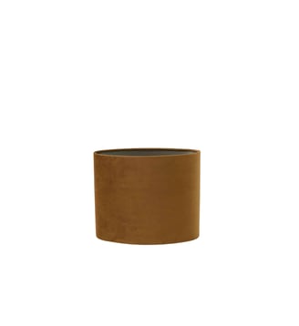 Abat-jour Velours - Cognac - 30x15x25cm - Light & Living - Cognac