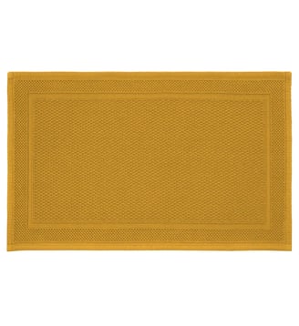 Tapis de bain pur coton - Garnier Thiebaut - Jaune