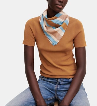 T-shirt slim en maille coton Bompard