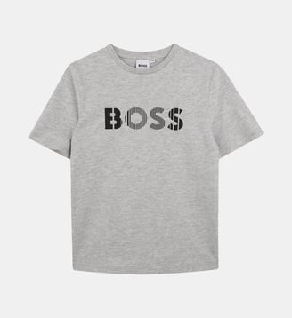 Tee-shirt manches courtes - BOSS Kidswear - Noir et gris