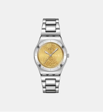 Montre Blossom time Jaune YLS236G - Swatch - Argenté