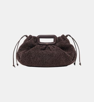 Clutch Mipli effet bouclette - Maje - Marron foncé