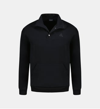 Sweat col rond  Ton sur ton - Le Coq Sportif - Noir