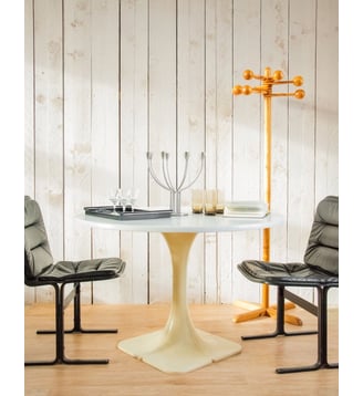 Table à manger tulipe Karla N°1038- Produit chiné - Debongout - Beige