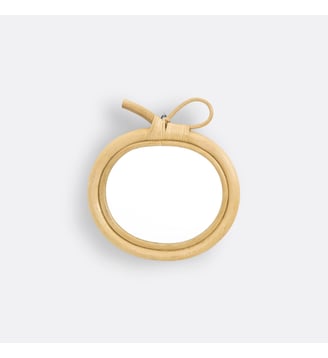 Miroir rotin forme pomme 33x30 cm La Redoute Interieurs