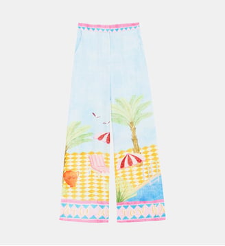 Pantalon droit imprimé graphique POLIA - La Petite Etoile - Paysage