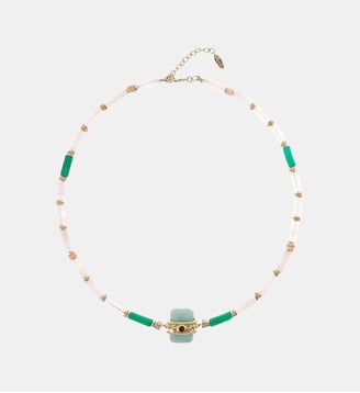Collier de perles avec pendentif KOMBOU - Hipanema - Vert
