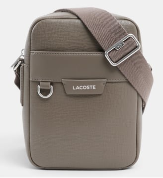 Sacoche Ossian en cuir - Lacoste - Marron