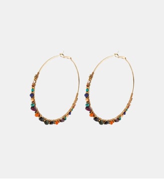 Boucles d'oreilles créoles   - Iancura - Satellite - Multicolore