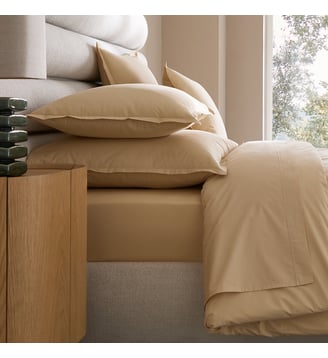 Taie d'oreiller en percale de coton 120 fils AM.PM