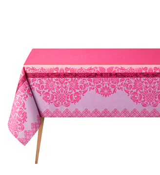 Nappe enduite Mumbai Enduit 100% coton - Le Jacquard Francais - Rose blush