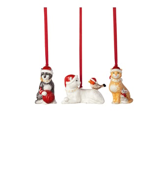 Ornements chats, 3 pièces - Villeroy & Boch - Multicolore