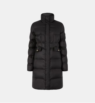 Doudoune longue semi-brillante - Pinko - Limousine noire