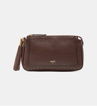 Pochette Premier Flirt en cuir chaine - Lancel - Marron foncé