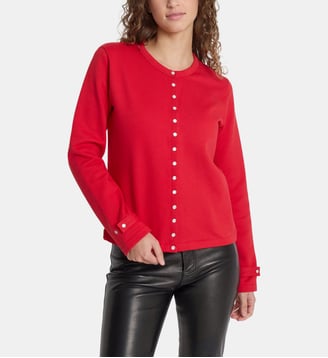 cardigan pression Rosana - Agnès b. - Rouge garance