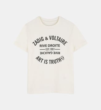 Tee-shirt manches courtes - Zadig&Voltaire Kids - Crème