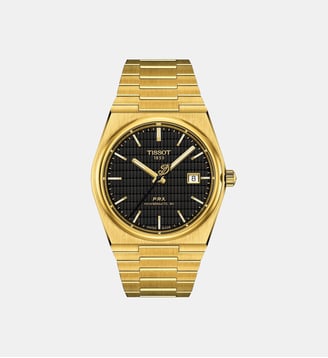 Montre PRX Noir T1374073305100 - Tissot - Doré