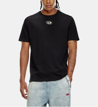 T-shirt droit T-Adjust-OD en coton - Diesel - Black