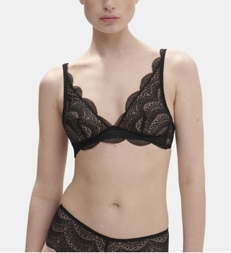 Soutien-gorge triangle sans-armatures - Noir - Simone Pérèle - Noir
