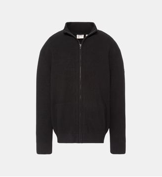 Cardigan en maille texturée - Schott - Noir