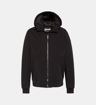 Blouson urban à capuche - Schott - Noir