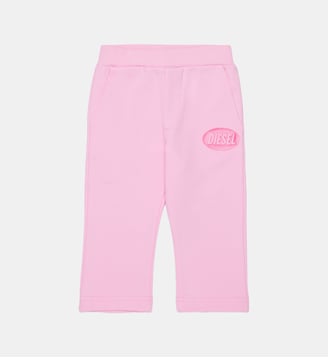 Pantalon en molleton avec logo - Diesel Kids - Rose
