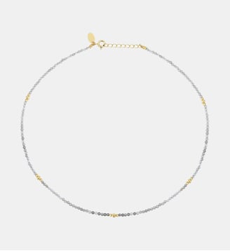 Collier doré labradorite - jeri - Caroline Najman - Gris
