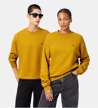 Sweatshirt loose fit molleton épais - Lacoste - Jaune