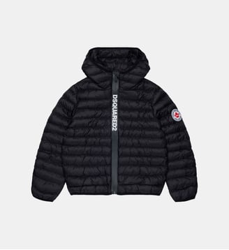 Veste matelassée avec logo imprimé - Dsquared2 - Noir