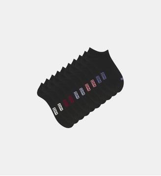 Lot de 5 paires de socquettes courtes - Dim - Noir à pois