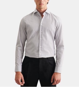 Chemise d'affaires 1/1 Slim Col Kent - Seidensticker - Gris