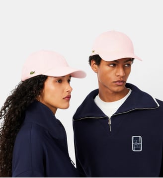 Casquette twill de coton - Lacoste - Rose pastel