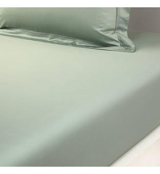 Drap housse en satin Yves Delorme